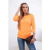 Kesi Women's blouse with a boat neckline orange neon | shoptok.hr