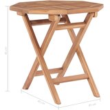  Sklopivi vrtni stol od masivne tikovine 45 x 45 x 45 cm | shoptok.hr