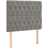 Box spring postelja z vzmetnico svetlo siv 90x190 cm žamet, (20846837) | Shoptok.si