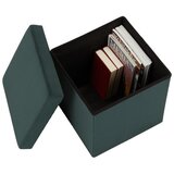 Mömax zaboj za sedenje cord -sb-, temno zelena | Shoptok.si