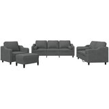  4-dijelni set sofa s jastucima tamnosivi od tkanine | shoptok.hr