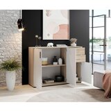Boxxx komoda, hrast sonoma, bela | Shoptok.si