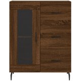  Komoda boja smeđeg hrasta 69,5x34x90 cm od konstruiranog drva | Eponuda.com