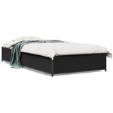 Maison Chic Posteljni okvir - Enojna postelja - Postelja za odrasle črn 90x190 cm inženirski les in kovina-J8369, (21765819) | Shoptok.si