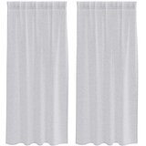 Voile zavjesa 2 pcs Svijetlo siva 175 x 140 cm Poliester | shoptok.hr