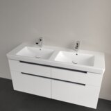 Villeroy Boch 7175D001 Subway 2.0 130 x 47 cm dvojni keramični umivalnik z 2 odprtinama | Shoptok.si