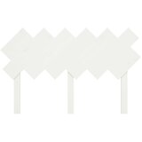  Uzglavlje za krevet Bijela 132x3x81 cm od masivne borovine | Eponuda.com