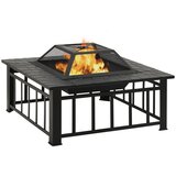 Posuda za vatru sa žaračem 79 x 79 x 46,5 XXL čelična | shoptok.hr