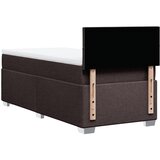  Krevet s oprugama i madracem tamnosmeđi 100 x 200 cm od tkanine | shoptok.hr