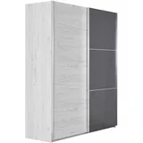 Američki plakar, 179x64x221.5cm, Hrast-antracit