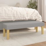  Klupa svjetlosivi 100x30x30 cm od tkanine | shoptok.hr