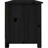  Klupa za cipele crna 110 x 38 x 45,5 cm od masivne borovine | Eponuda.ba