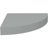 vidaXL plutajuće kutne police 2 kom sive 25 x 25 x 3,8 cm MDF | shoptok.hr