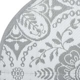 Vanjski Zunanja preproga svetlo siva Ø120 cm PP | Shoptok.si
