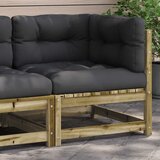  Kutna vrtna sofa s jastucima od impregnirane borovine | Eponuda.com