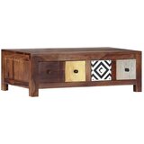 vidaXL Stolić za kavu 90 x 50 x 30 cm od masivnog drva šišama | shoptok.hr