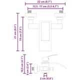 Tuš Miješalica Crna G 1 / 2 inča | shoptok.hr