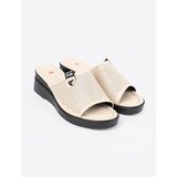 SEASTAR Women's beige platform flip flops | Shoptok.si