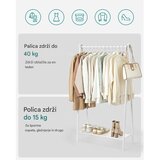Songmics stalak za odjeću, bijeli | shoptok.hr