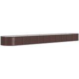 Furnova Visoka greda iz prašno premazanega jekla 440x80x36 cm rjava, (21921001) | Shoptok.si