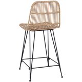 Barska stolica 2 pcs Prirodna 44 x 54 x 96 cm Ratan i Čelik | shoptok.hr