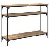 vidaXL Konzolna miza Umetni hrast 100 x 29 x 75 cm Konstruiran les | Shoptok.si