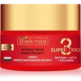 Bielenda Super Trio intenzivna vlažilna krema proti gubam 40+ 50 ml Cene