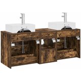  Set ormarića za kupaonicu 3 kom. Dimljeni hrast Smeđa 49,5 x 41 x 62,5 cm | Shoptok.si