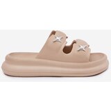 Boto Foam Women's Platform Slippers Dark Beige Falowena | shoptok.hr