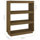 Ormarić za knjige / pregrada boja meda 80x35x103 cm borovina | shoptok.hr