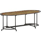 Maison Chic Klubska mizica - kavna mizica - Nizka mizica 110x55x40 cm trden predelan les, (21753633) Cene