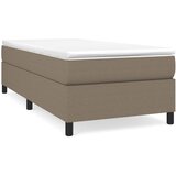 Okvir za krevet s oprugom smeđesivi 90x190cm od tkanine | Eponuda.com