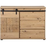 Landscape komoda, črna, barve hrasta | Shoptok.si