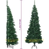  Kutno umjetno božićno drvce zeleno 180 cm PVC | shoptok.hr
