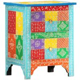  Ročno barvana nočna omarica 40x30x50 cm trden mangov les, (20732473) | Shoptok.si