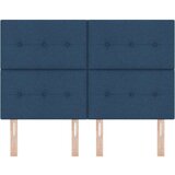  Naslon za glavo s gumbi, modra, 140 cm, blago, (22051679) | Shoptok.si