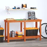  Radni stol Vosak Smeđa 140 x 50 x 80 cm Masivna borovina - Vosak smeđa 140 x 50 x 80 cm | shoptok.hr