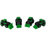  Set poljoprivrednih vozila Zeleni traktori s nastavcima - 4u1 | shoptok.hr