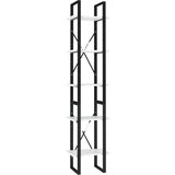 vidaXL ormarić za knjige s 5 razina bijeli 40 x 30 x 175 cm od iverice | shoptok.hr