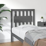 Uzglavlje za krevet sivo 80,5 x 4 x 100 cm od masivne borovine | shoptok.hr