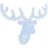 vidaXL Jelenja glava Hladno bela 60 cm Akril | Shoptok.si