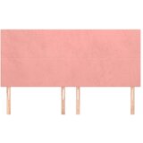  Posteljno vzglavje 4 kosa roza 80x5x78/88 cm žamet, (20932965) | Shoptok.si