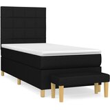  s oprugama i madracem crni 100 x 200 cm od tkanine | shoptok.hr