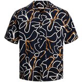Jack & Jones Košulja noćno plava / smeđa / bijela | shoptok.hr