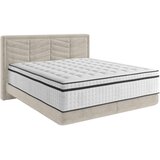 CARRYHOME postelja boxspring 180 cm x 200 cm , tekstil svetlo siva Cene