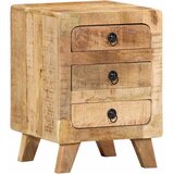 vidaXL Nočna omarica 37x32x50 cm masiven les surove barve manga, (5000298563) | Shoptok.si