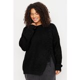 Trendyol Curve Black Tie Detail Knitted Sweater Cene