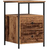  Noćni ormarići 2 kom Staro drvo 34x35,5x50 cm Konstruirano drvo | shoptok.hr