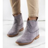 Gemre Gray ankle boots with hidden wedge Zoki | shoptok.hr