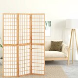 vidaXL zložljiv 3-delni paravan japonski stil 120x170 cm bele barve | Shoptok.si